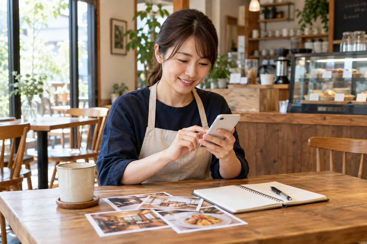 スマホから文章と写真で依頼する生成写真